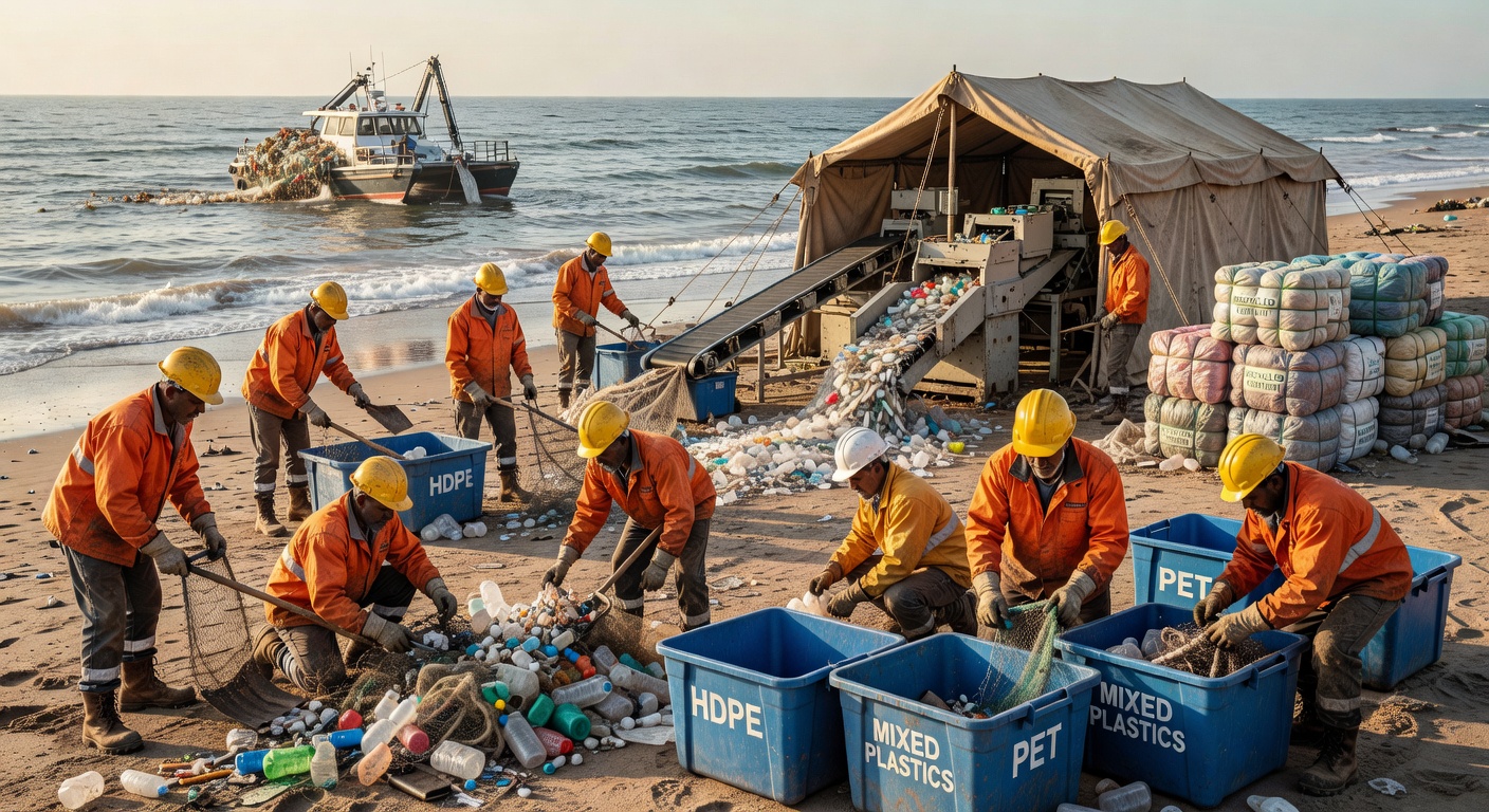 海洋プラスチック回収